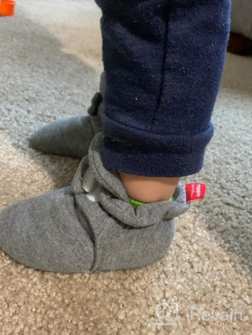 img 1 attached to 👣 Non-Skid Booties Newborn Slippers for Toddler Boys' Shoes - Perfect for Boots review by James Cabot