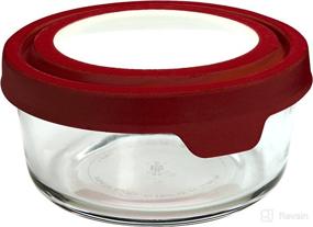 img 2 attached to Anchor Hocking 4-Cup Round Food Storage Containers: Red TrueSeal Airtight Lids, Set of 4 - Ultimate Kitchen Organizer!