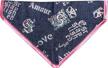 love your pet with sweetie b denim bandana - stylish dog accessory embossed in 3 languages (multi) logo