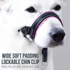 img 2 attached to Pink GoodBoy Head Halter For Dogs - Advanced Safety Strap To Stop Pulling - Padded Headcollar For Small, Medium, And Large Breeds - Includes Training Guide (Size 2)
