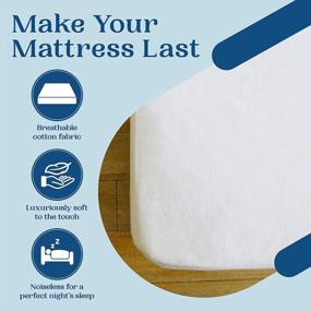 img 3 attached to Protect And Comfort Your Mattress With FeelAtHome 100% Waterproof Fitted Cover For Twin Size - Soft & Noiseless Cotton Terry Fabric