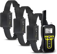 🐶 rechargeable remote dog training collar by petjoy - non-shock, 3 training modes, up to 2800 ft range, ipx7 waterproof - suitable for small, medium, and large dogs (includes 3 collars) logo