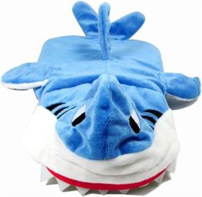 img 1 attached to Mogoko Funny Dog Cat Shark Costumes, Pet Halloween Christmas Cosplay Dress, Adorable Blue Shark Pet Costume,Animal Fleece Hoodie Warm Outfits Clothes (L Size)