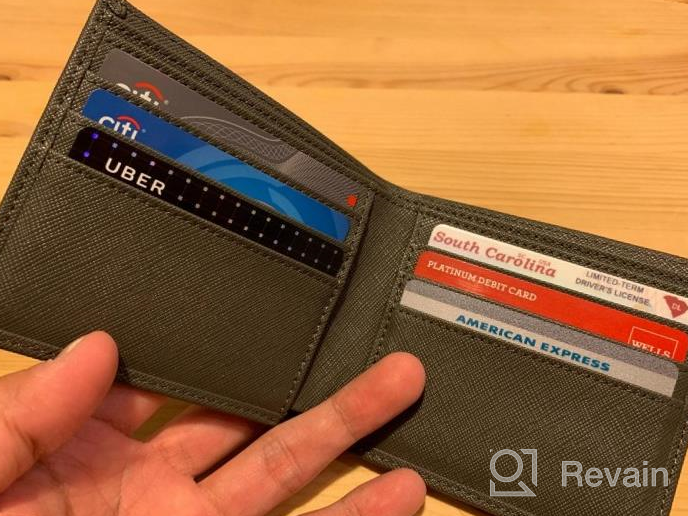 img 1 attached to 👜 Genuine Leather Men's Accessories: Wallets, Card Cases & Money Organizers – Classic Blocking review by Major Lindsay