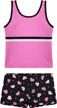 adorable two piece tankini swimsuit with boyshort for little girls by cadocado logo