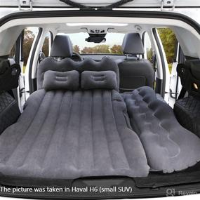 img 3 attached to Lammyner SUV Car Air Mattress - Inflatable Bed for Car Travel, Truck Camping, Hiking, Trips, and Outdoor Activities (Black)