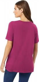 img 2 attached to Woman Within Women'S Plus Size Perfect Short-Sleeve Crewneck Tee Shirt