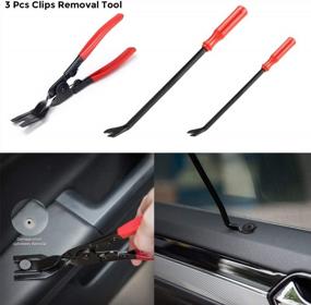 img 1 attached to 19Pcs Car Panel Door Audio Trim Removal Tool Kit With Fastener Remover Pry Tool Set And Storage Bag