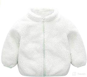 img 4 attached to 🧥 Warm and Adorable Baby Winter Fleece Coat with Faux Fur, Hood and Ears - Perfect Outwear for Toddler Boys and Girls, Fall and Winter Outfit Essential