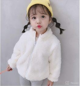 img 3 attached to 🧥 Warm and Adorable Baby Winter Fleece Coat with Faux Fur, Hood and Ears - Perfect Outwear for Toddler Boys and Girls, Fall and Winter Outfit Essential