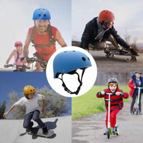 img 2 attached to Шлем для скейтборда, велосипеда и самоката с высокой вентиляцией для взрослых, молодежи, детей, мужчин и женщин - FerDIM