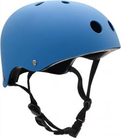 img 4 attached to High-Ventilation Skateboard, Bike And Scooter Helmet For Adult Youth Kids Men Women - FerDIM