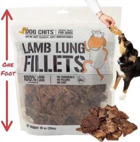 img 4 attached to Dog Chits Lamb Lung Fillets For Dogs - Dog And Puppy Chews, Huge Bag, Made In USA, All-Natural Treats, Crispy Not Crumbly, Large And Small Dogs, Flavor Dogs Love