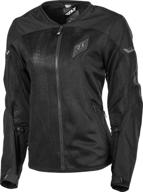 🧥 stay cool and protected with fly racing street women's flux air jacket logo