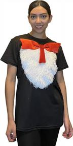 img 1 attached to 3D пушистая рубашка с бантом - костюм ComfyCamper для косплея, Рождество - футболка унисекс для взрослых для мужчин и женщин