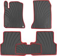 🚗 custom fit black rubber car floor mats liners for mercedes benz a class 2012-2019/b class 2013-2019 gla 2014-2019 - all weather protection, heavy duty & odorless - hd-mart logo