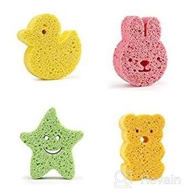 img 1 attached to Bathing Natural Sponges Infants Children