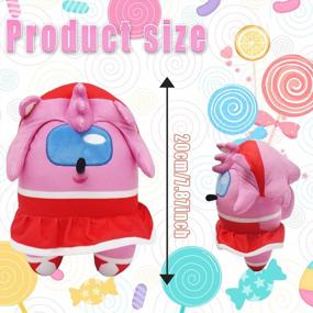 img 2 attached to Очаровательная плюшевая игрушка TIMSOPHIA - идеальный подарок для детей - 20 см, розовый