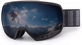 img 4 attached to Xiyalai Ski & Snowboard Goggles For Men & Women - 100% UV Protection