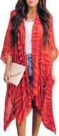 red kimono cover up for women - large size | zswdxx logo