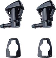 🚗 wayjun windshield water jet washer nozzle single hole (set of 2) for jeep grand cherokee (2005-2016), chevy malibu (2005-2013), pontiac g6 (2005-2010), saturn aura (2007-2010) logo