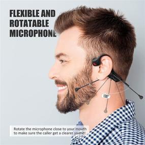 img 2 attached to Bone Conduction Bluetooth Headphones (Pro): Open-Ear Wireless Headset 🎧 with Noise-Canceling Microphone - Ideal for Work, Learning, Running, Driving