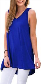 img 2 attached to Stylish And Comfortable AWULIFFAN Sleeveless Tunic Tops For Women This Summer