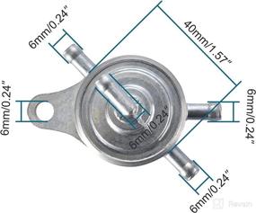 img 3 attached to 🔧 Top-quality GOOFIT 3 Way Vacuum Fuel Pump Petcock Replacement for GY6 50cc 150cc Sunl Taotao Chinese ATV Scooter: Improve Performance and Reliability!