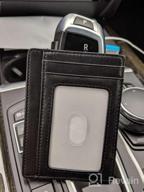 img 1 attached to Credit Genuine Leather Minimalist Blocking Men's Accessories for Wallets, Card Cases & Money Organizers review by Ronnie Cole