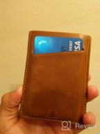 img 1 attached to Andar Minimalist Leather Wallet with Pocket for Essential Carry review by Paul Milonas
