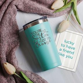 img 2 attached to Best Friend Birthday Gifts For Women - Best Friend Friendship Gifts Set - Sister I Got To Choose Unique Birthday Gifts For Women BFF, Bestie, Friend - Gift Set With Tumbler, Fuzzy Socks, Card