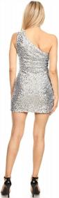 img 1 attached to Shine Bright At Your Next Cocktail Party With Anna-Kaci'S One Shoulder Sequin Mini Dress