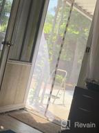 img 1 attached to Upgrade Your Home With A Hands-Free, Pet-Friendly Magnetic Screen Door: Innotree'S Heavy Duty Mesh Curtain Fits Doors Up To 38"X82 review by Brian Barnes