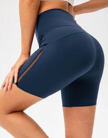 img 2 attached to Experience Ultimate Comfort With Lavento Women'S High Waisted Biker Shorts - Perfect For Yoga And Workouts!