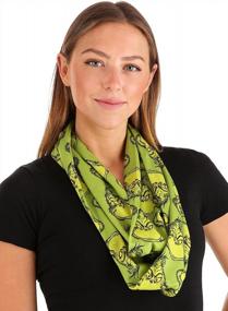 img 3 attached to Elope Grinch Scarf – Fashionable And Warm Jersey Scarf For Adults And Kids