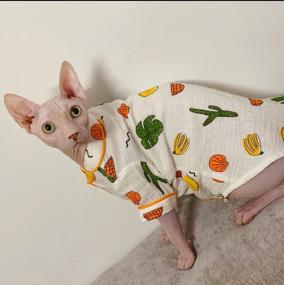 img 1 attached to Stylish And Comfy Hairless Cat Cactus T-Shirt - Perfect For Sphynx, Cornish Rex, Devon Rex, Peterbald In Spring, Summer, And Autumn