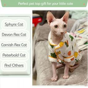 img 2 attached to Stylish And Comfy Hairless Cat Cactus T-Shirt - Perfect For Sphynx, Cornish Rex, Devon Rex, Peterbald In Spring, Summer, And Autumn