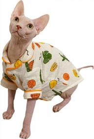 img 4 attached to Stylish And Comfy Hairless Cat Cactus T-Shirt - Perfect For Sphynx, Cornish Rex, Devon Rex, Peterbald In Spring, Summer, And Autumn