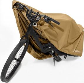 img 4 attached to Waterproof Outdoor Bike Cover For Transporting On Racks - Bikeroo Rain Tent For Mountain, Beach Cruiser & Road Bikes - Size L, Storage For 1 Bicycle