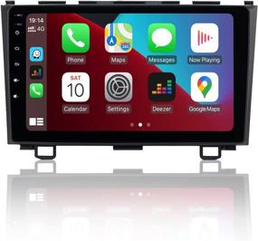 img 4 attached to 🚗 ViaBecs 9" Touch Screen Head Unit Carplay for Honda CRV 2007-2011: Android 10.0 Car Stereo with Bluetooth, Rear/Front-View Camera Support, AM/FM, USB & Android Auto