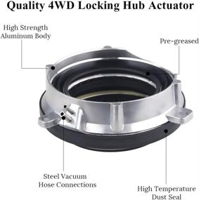 img 1 attached to 🔧 WMPHE 4WD Auto Locking Hub Axle Actuator - Compatible with Ford F150 2004-2015 & Ford Expedition 2003-2015 - Replaces OEM 600-105 7L1Z-3C247-A - Front Left/Right