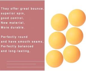 img 2 attached to Advanced Training Table Tennis Balls - Pack Of 30, 3-Star 40+ New Material Ping Pong Balls For Enhanced Durability And Practice Sessions