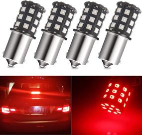img 4 attached to 1156 Led Bulb Red 9-30V BA15S 1073 7506 1141 Led Bulb Replacement For RV Camper SUV Car Brake Light Turn Signal Bulb Back Up Reverse Tail Lights