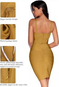 img 1 attached to Meilun Women'S Bandage Bodycon Dress - Celebrity Party Pencil Dress With Straps