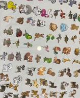 img 1 attached to 100 Cute Animal Vinyl Stickers - Waterproof Adhesive Decals For Laptop, Phone, Water Bottles, Skateboards & More - Perfect For Kids And Teens, Cute Animal Theme (100Pcs Stickers) review by Kevin Mckechnie