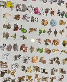 img 7 attached to 100 Cute Animal Vinyl Stickers - Waterproof Adhesive Decals For Laptop, Phone, Water Bottles, Skateboards & More - Perfect For Kids And Teens, Cute Animal Theme (100Pcs Stickers)