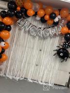 img 1 attached to Halloween Balloon Arch Garland Kit - 119 Pack Black Orange Confetti Balloons With Mylar Spider Balloon For Kids Theme Party Decorations Background Classroom Supplies. review by Randy Basque