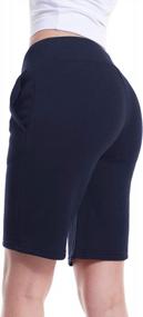 img 3 attached to Stay Comfortable In Style: MixMatchy Women'S Ultra-Soft Fleece Shorts With Adjustable Waistband