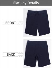 img 2 attached to Stay Comfortable In Style: MixMatchy Women'S Ultra-Soft Fleece Shorts With Adjustable Waistband