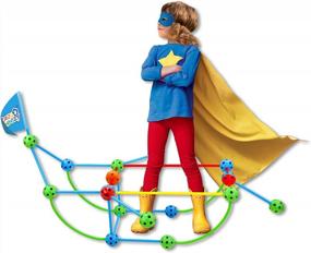 img 4 attached to Стартовый набор STEM Building Toy из 79 предметов: Eezy Peezy Connect N Build Toys для детей
